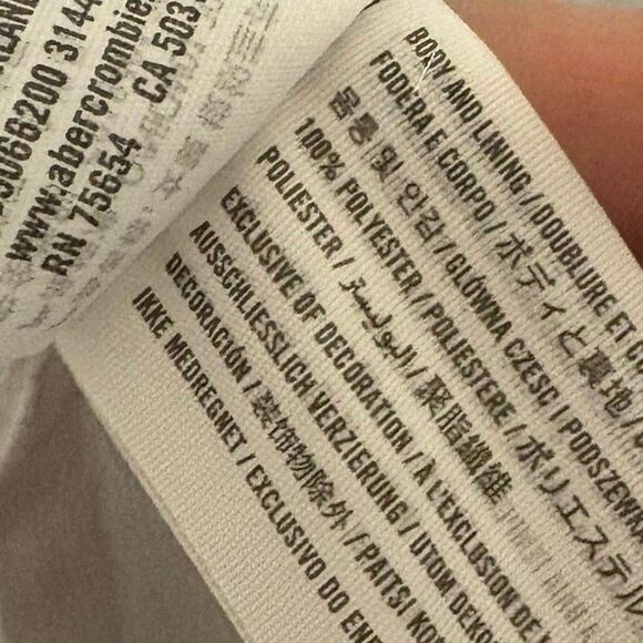 Abercrombie &‎ Fitch Blue And Green Tie Dye Midi Slip Dress Size XS Petite - Picture 7 of 7